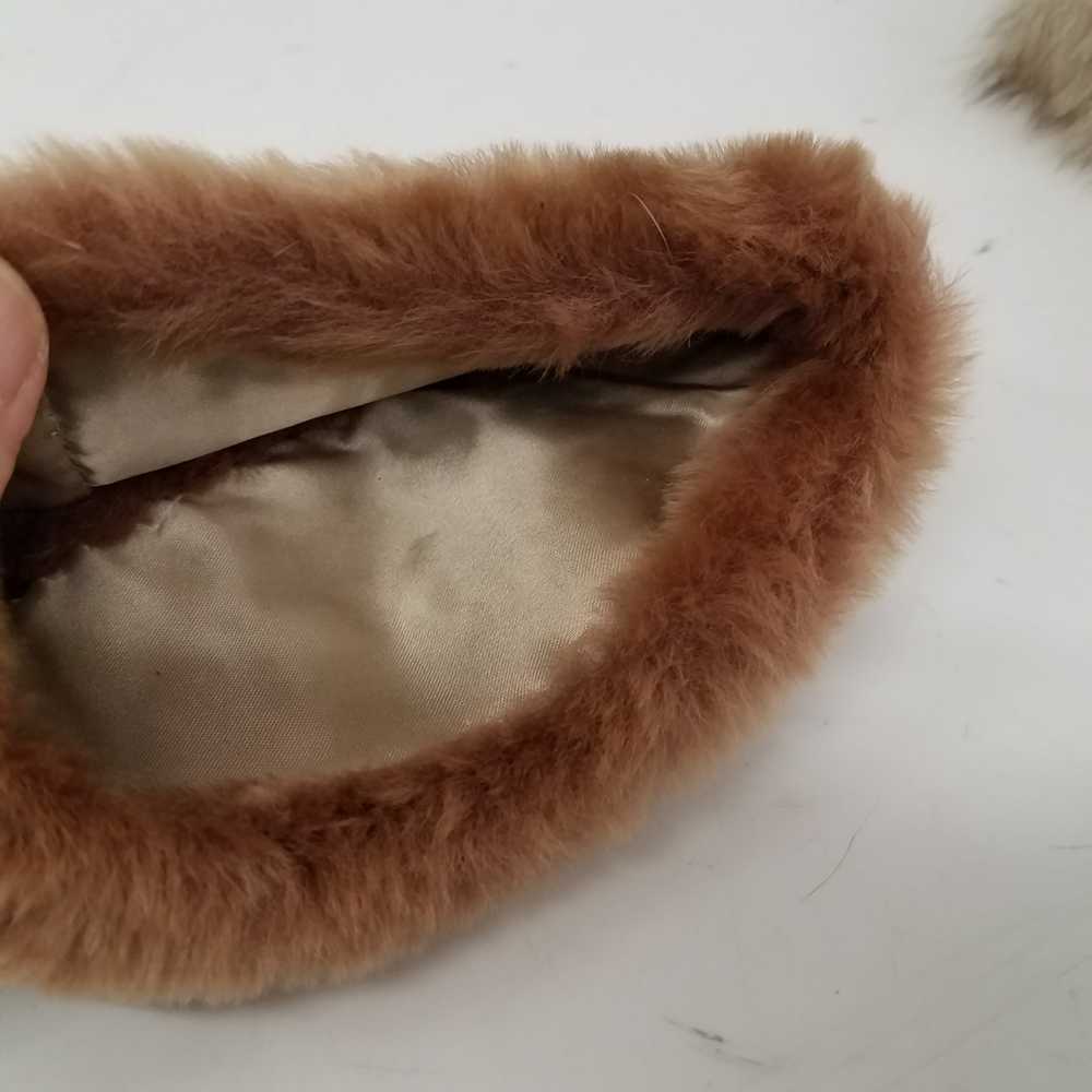 Beaver Fur Hand Warmer, Fox Fur Cuffs, Faux Fur C… - image 4