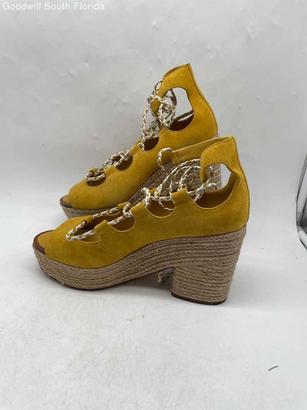Tory Burch Womens Yellow Shoes Size 10 - image 1