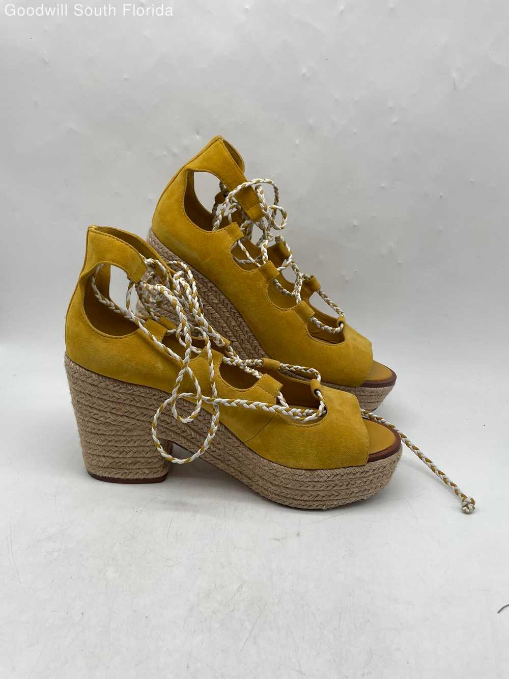Tory Burch Womens Yellow Shoes Size 10 - image 2
