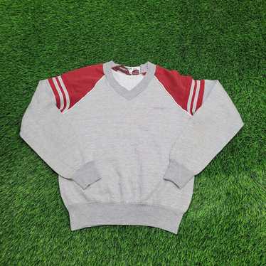 Vintage 90s Varsity Sweatshirt Women M-Short 18x2… - image 1