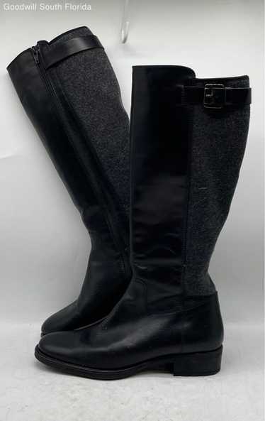 Coach And Four Womens Black Leather Boots Size 8