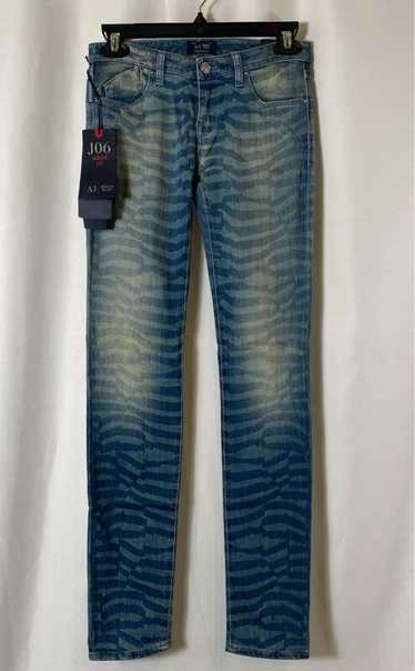 NWT Armani Jeans Womens Blue Denim 5 Pocket Design