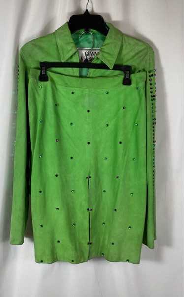 Gianni Versace Vintage Green 2PC Set Jacket/Skirt 