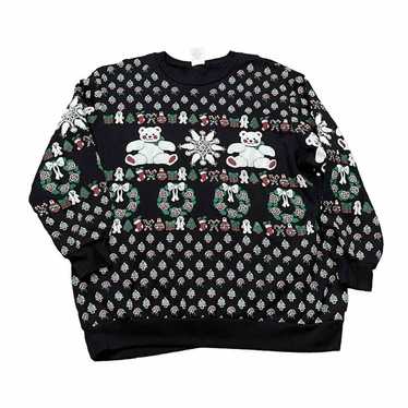 Vintage Spumoni Bear Christmas Sweater