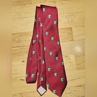 Vintage Sakowitz Red Santa Claus Tie