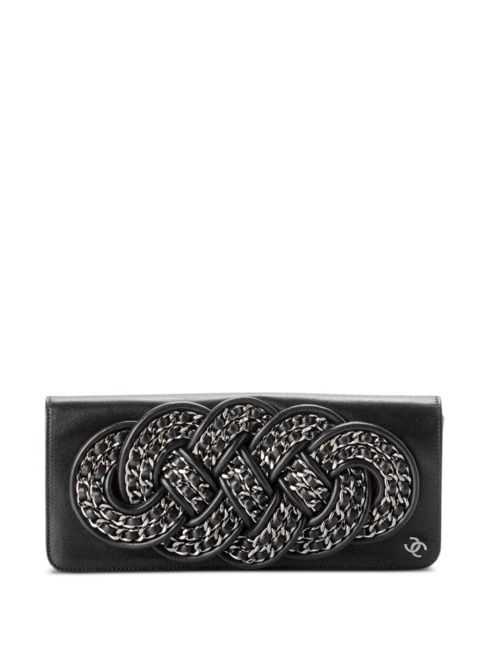 CHANEL Pre-Owned 2008 chain-link leather clutch b… - image 1