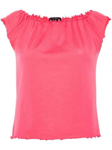 Gucci Pre-Owned lettuce-edge wool tank top - Pink