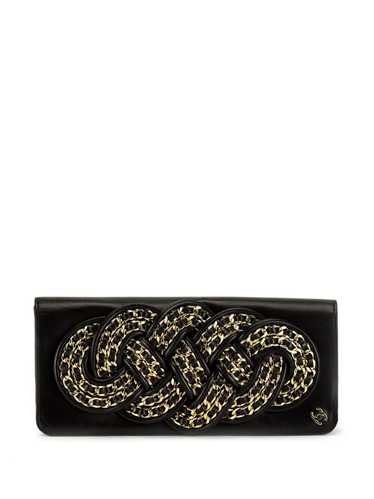 CHANEL Pre-Owned 2008 Knotted clutch bag - Black