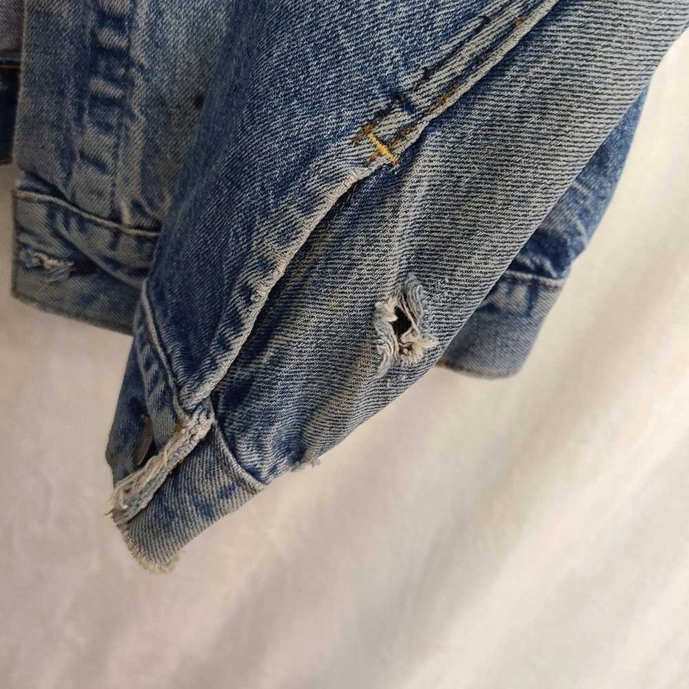 Vintage 1986 Levi's Denim Trucker Jacket Size 44R - image 5