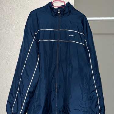 Nike vintage windbreakers for men jacket blue size