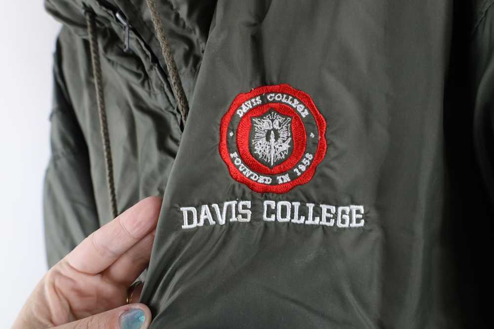 Vintage Vintage 90s Spell Out Davis College Lined… - image 5