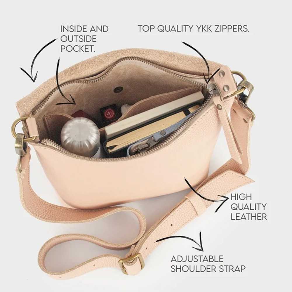 Leather Shoulder Bag for Everyday. Soft Leather - image 4