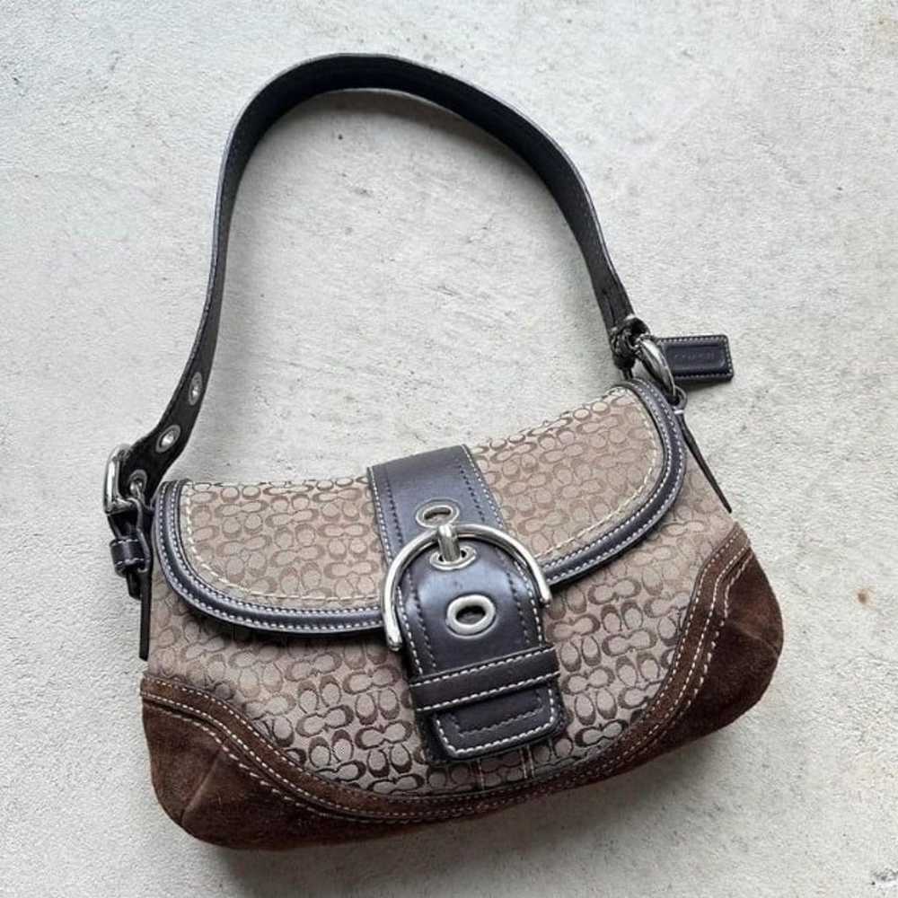 Vintage Y2K Coach Brown Mini Soho Shoulder Bag - image 1