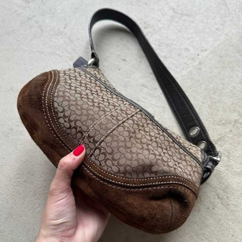 Vintage Y2K Coach Brown Mini Soho Shoulder Bag - image 3