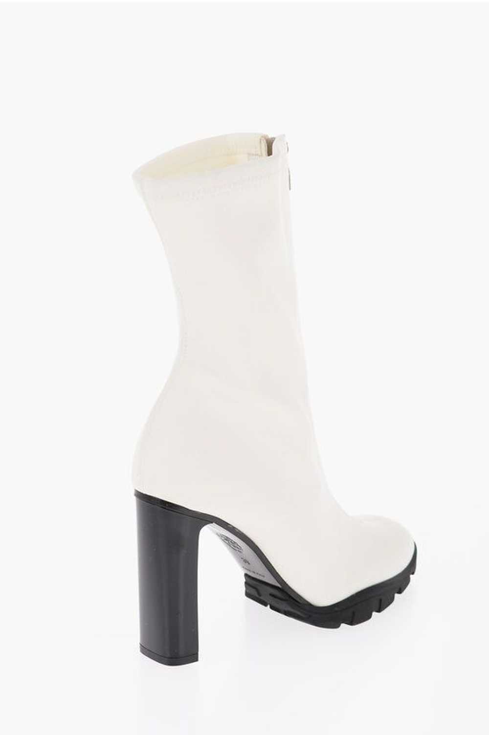 Alexander McQueen og1mm0524 Shiny Heel Zip Boots … - image 3