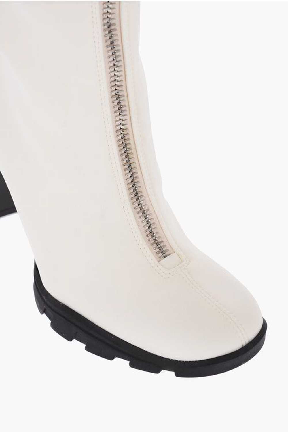 Alexander McQueen og1mm0524 Shiny Heel Zip Boots … - image 4