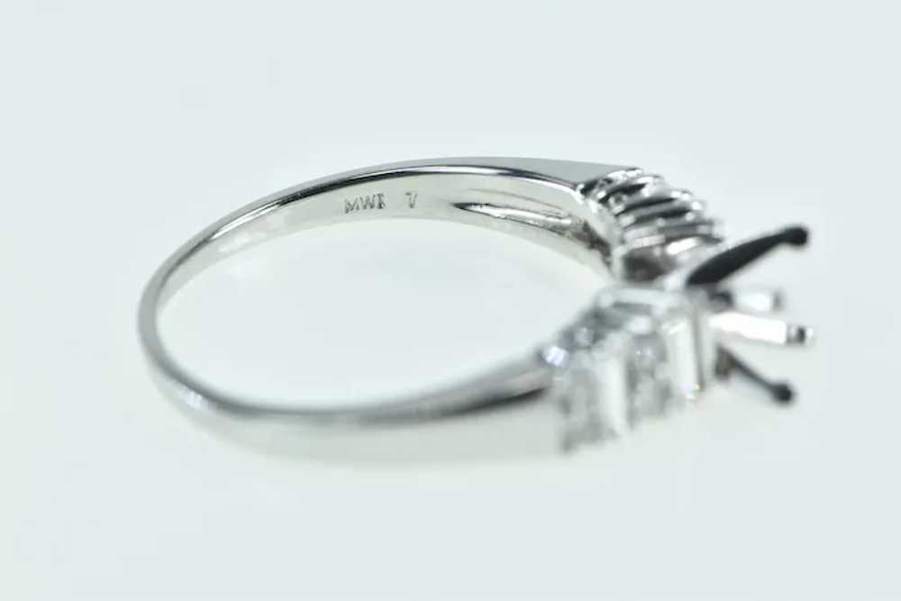 Platinum 0.60 Ctw 5mm Round Engagement Setting Ri… - image 3