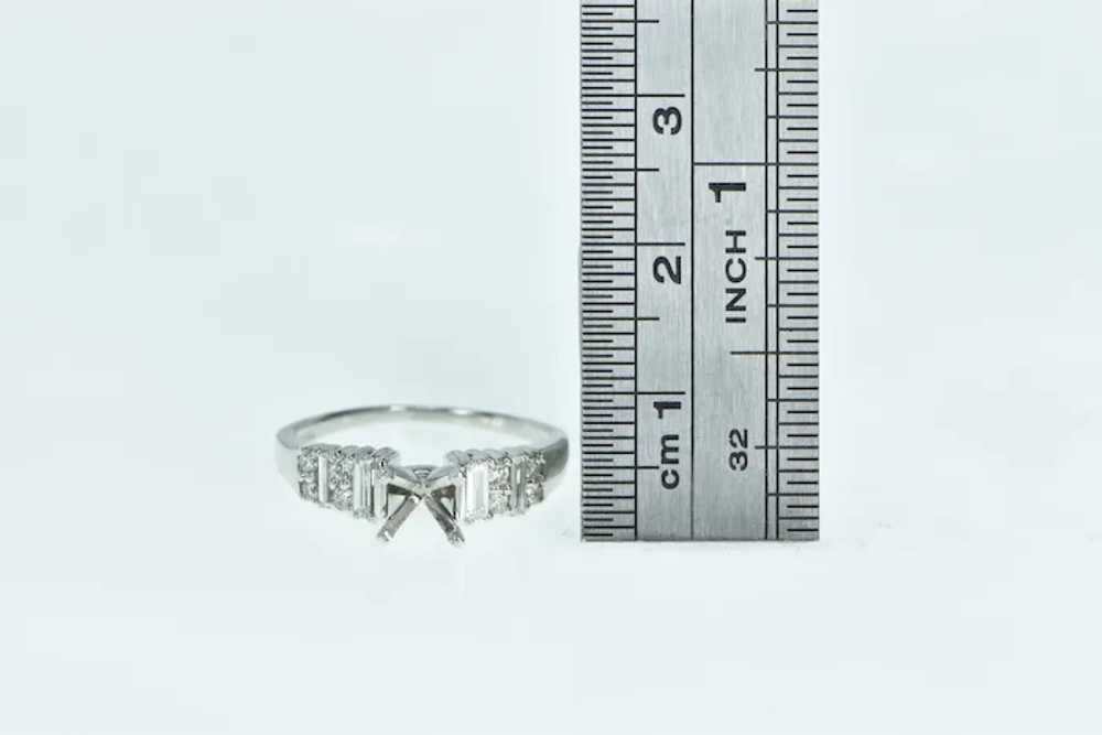 Platinum 0.60 Ctw 5mm Round Engagement Setting Ri… - image 4