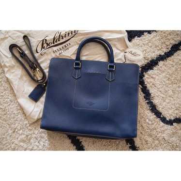 Boldrini Selleria-briefcase Blue Leather exterior 
