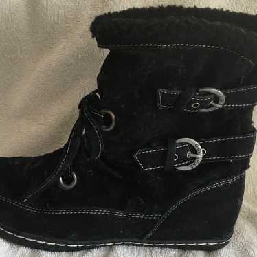 G by Guess Black Faux Suede Boots Women's Guess Bo