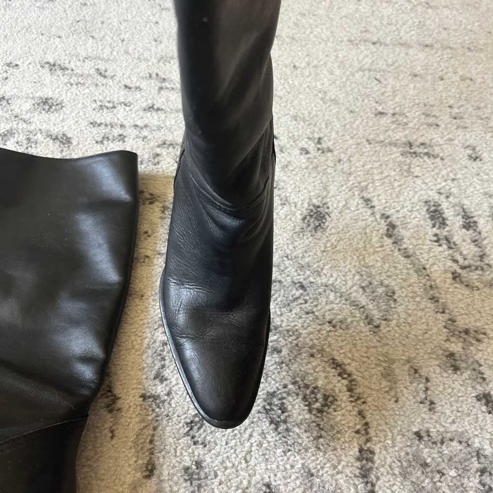 Tall black leather boots - image 2