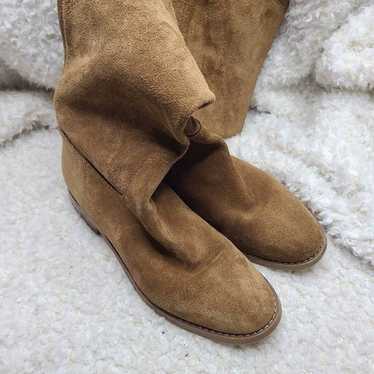 Michael Kors Tall Tan Suede Leather Boots size  7