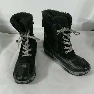 Khombu Kiara Leather Faux Fur Boots - 8