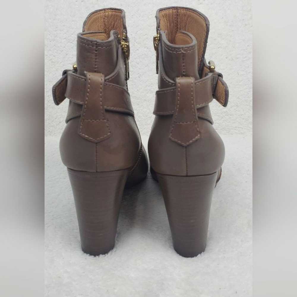 Coach Tulah washed brown heeled leather women boo… - image 4