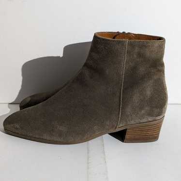 Aquatalia Fuoca Suede Stacked Heel Boots