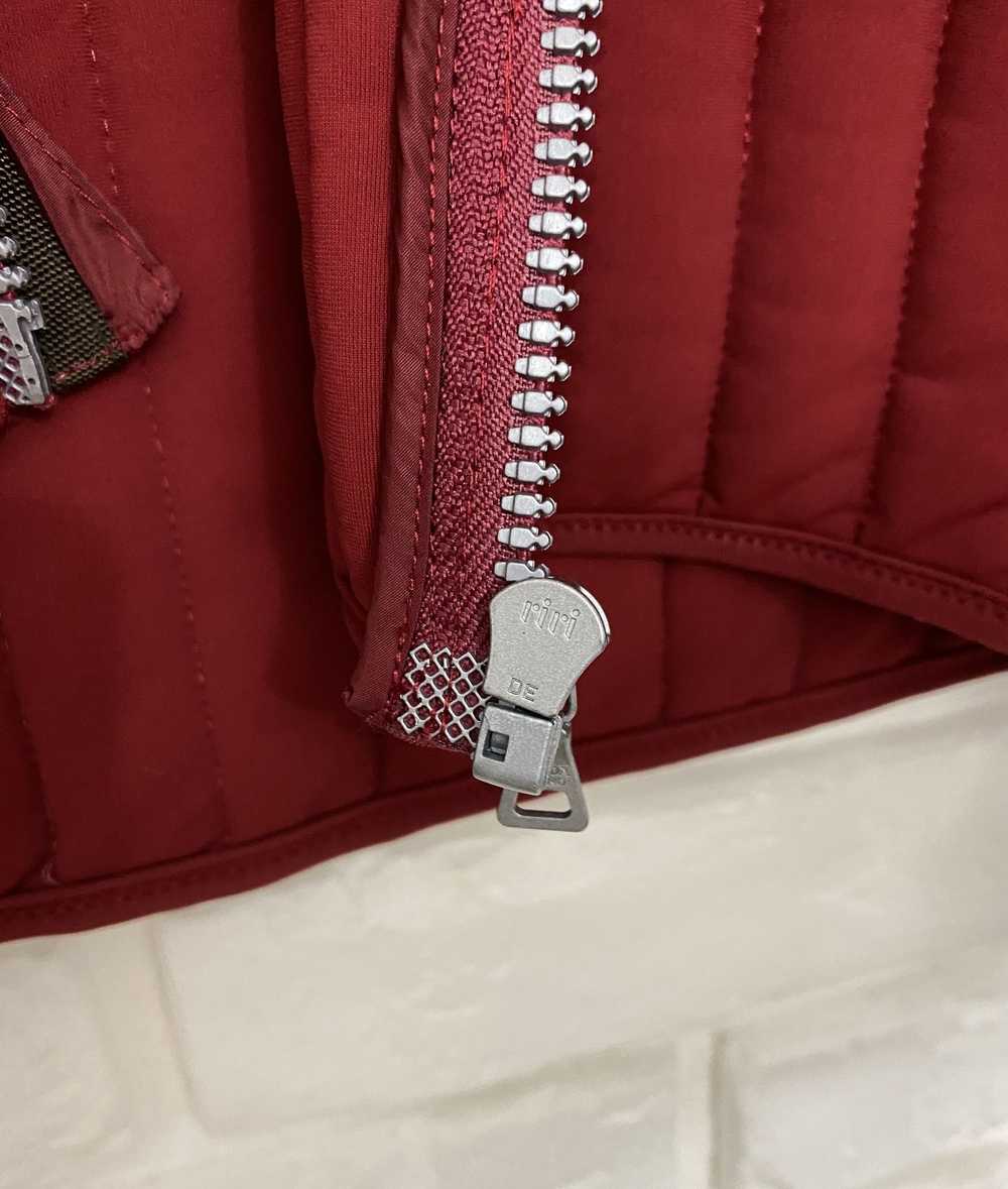 Prada × Vintage Prada Nylon Jacket Scarf Dark Red… - image 5
