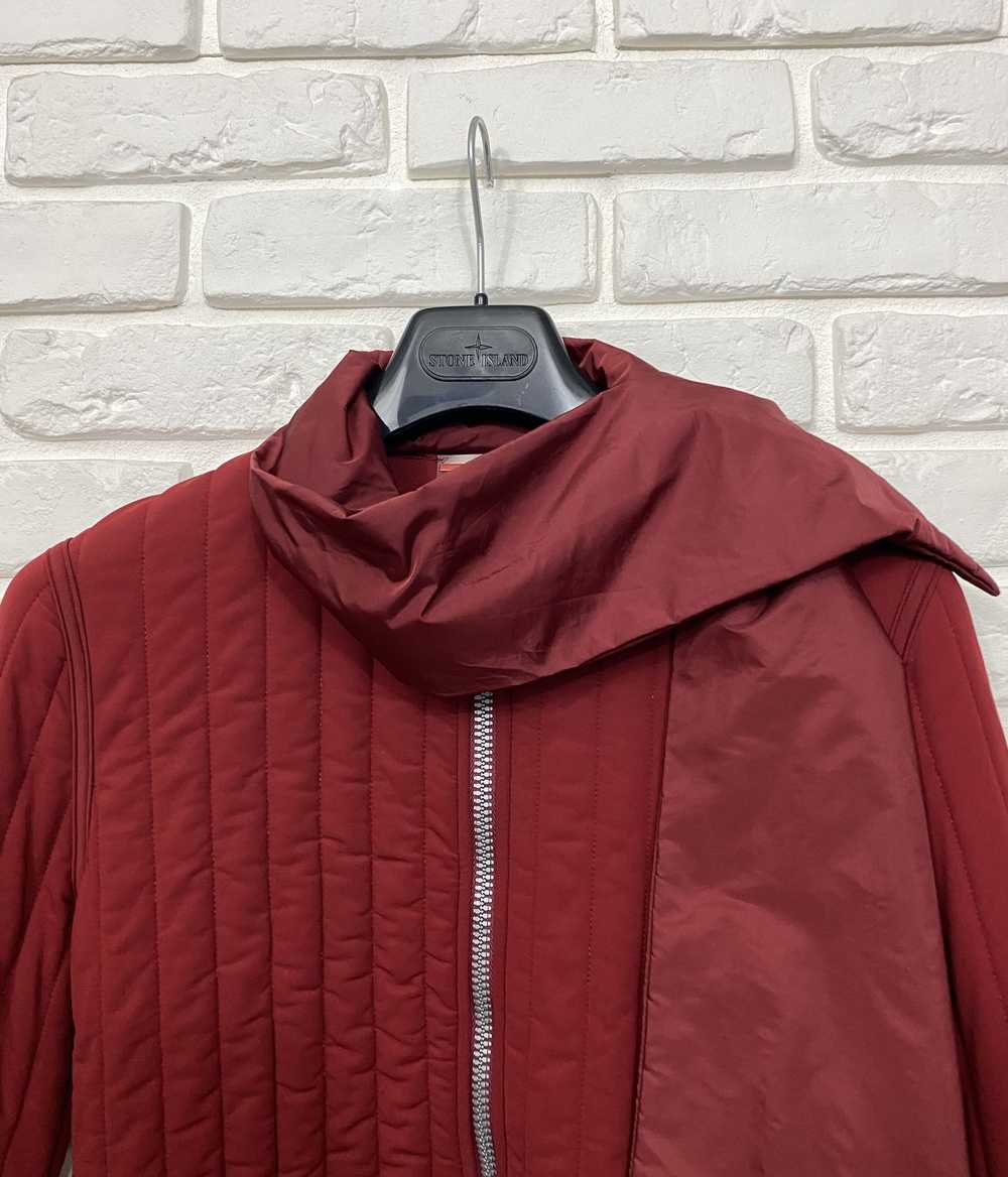 Prada × Vintage Prada Nylon Jacket Scarf Dark Red… - image 9