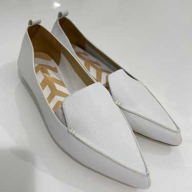 Nicholas Kirkwood White Leather Flats Shoes Size 4