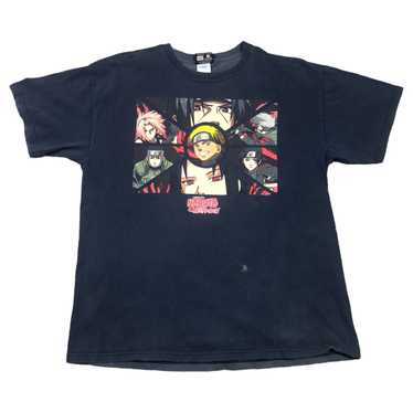 Tee Shirt 2002 Naruto Shippuden Cast Logo Faded S… - image 1