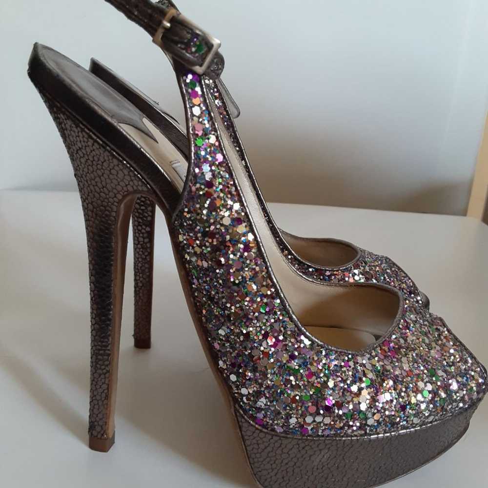 Jimmy choo Glitter heels sz 37 - image 11