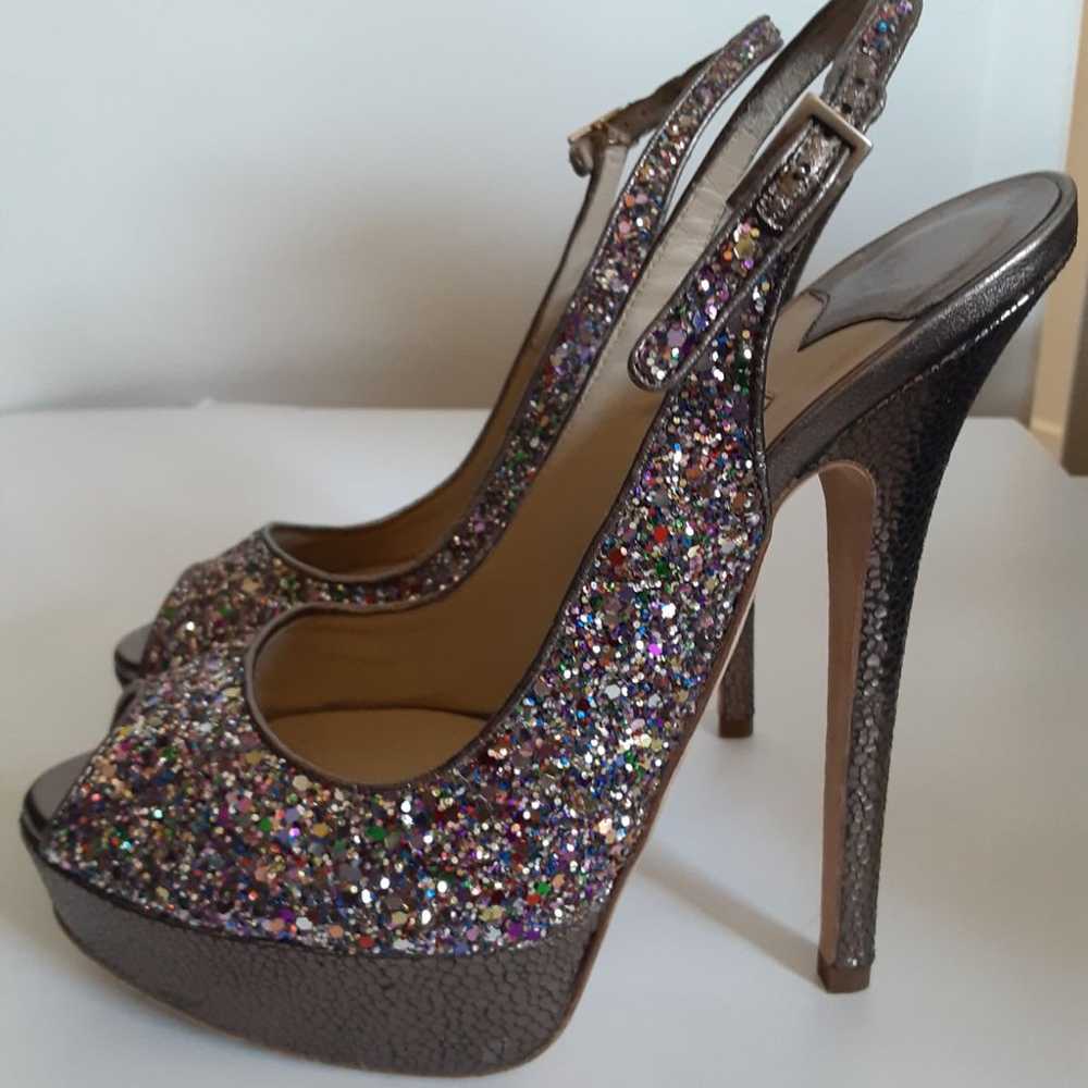 Jimmy choo Glitter heels sz 37 - image 5