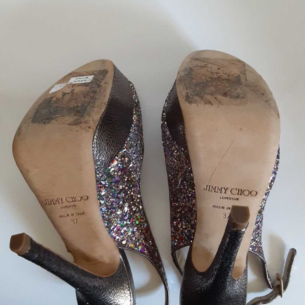 Jimmy choo Glitter heels sz 37 - image 7