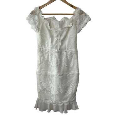 Anthropologie FoxieDox Foxie Dox White Lace Off Sh