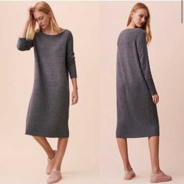 Lou & Grey Specked Hi-Rib Sweater Dress store Womens Size XS