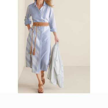 Soft Surroundings Linen Blend Shirt Dress