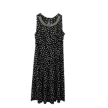 En Focus Studio Dress Size 12 Polka Dot Sleeveles… - image 1