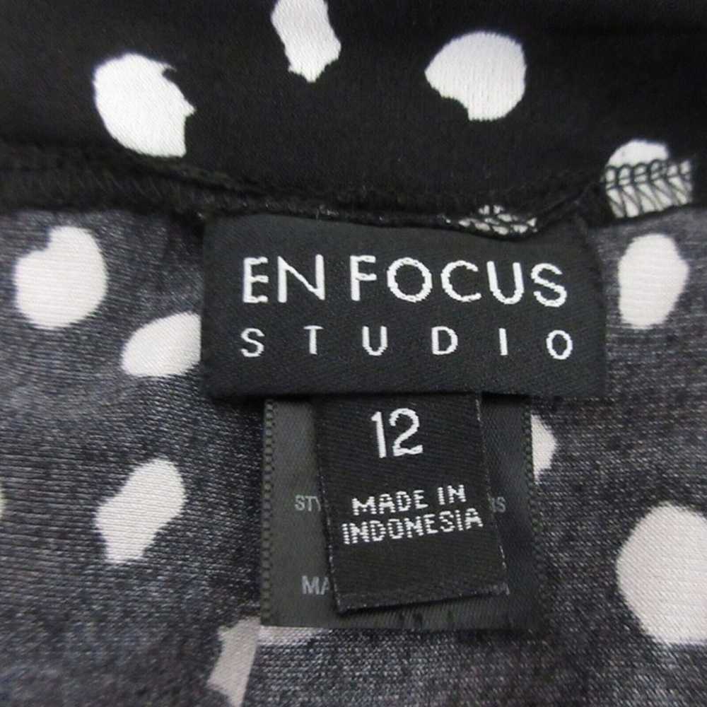 En Focus Studio Dress Size 12 Polka Dot Sleeveles… - image 3