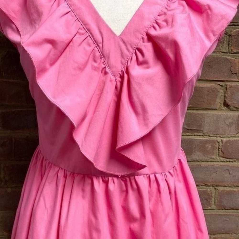 Shein Pink Ruffle Neck Sleeveless Dress Size Medi… - image 4