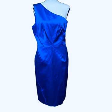 Michael Kors Made in Italy Cobalt Blue Silk Cotto… - image 1