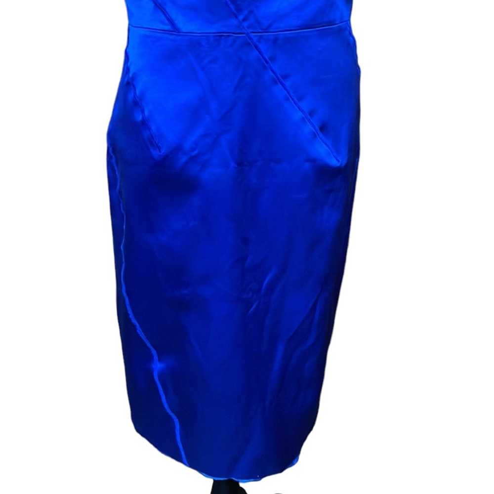 Michael Kors Made in Italy Cobalt Blue Silk Cotto… - image 9