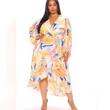 Fashion Nova Nadine Long Sleeve Midi Dress - image 1