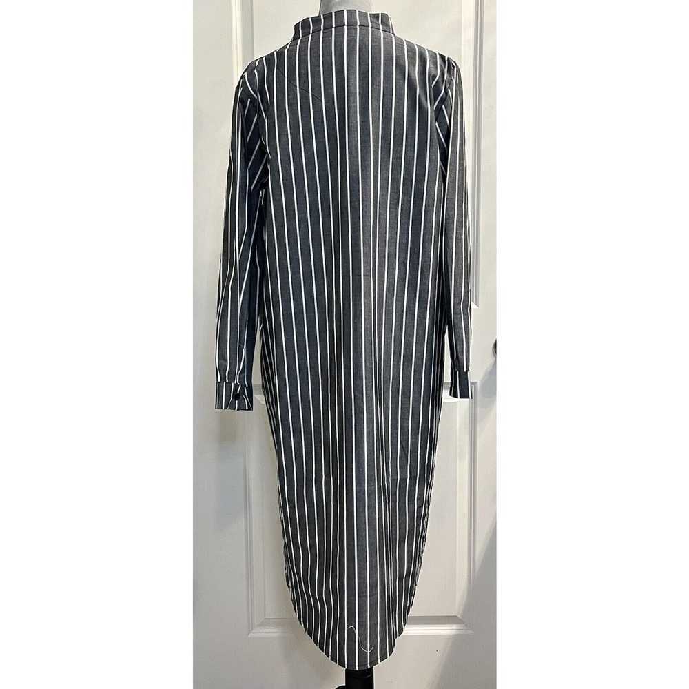 NWOT Cozinen BLACK Striped Maxi Oversized Shirt D… - image 4