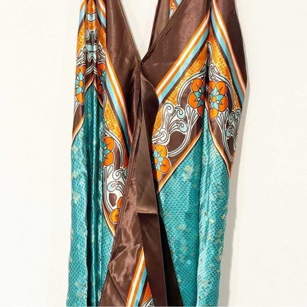 Vintage Avon Handkerchief Midi Dress L/XL Y2K Flo… - image 3