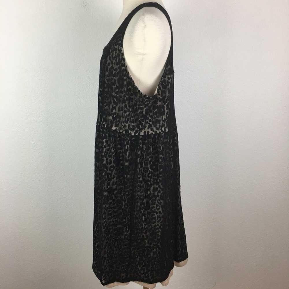 Lane Bryant Black Lace leopard Print Dress 20 - image 3