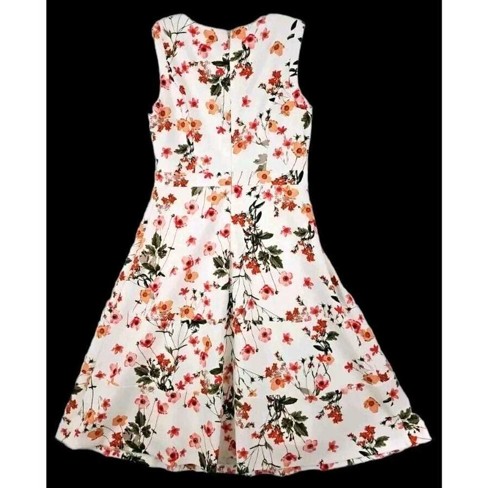 Karl Lagerfeld ~Woman Size 6~ White/Red Floral Fi… - image 3