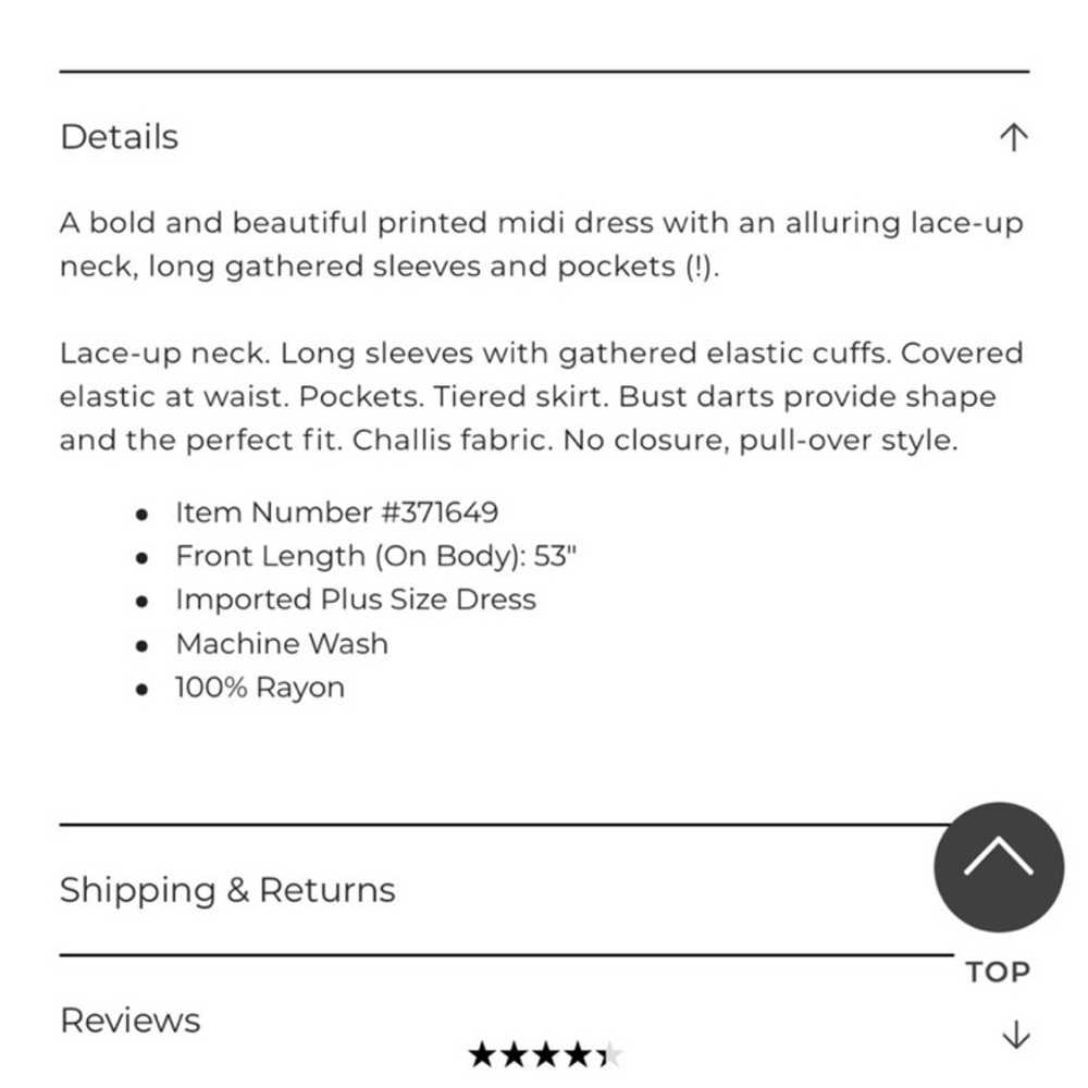 Lane Bryant Long-Sleeve Lace-Up Neck Midi Dress s… - image 6